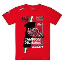 Tričko Ducati MotoGP World Champion 2022 Bagnaia