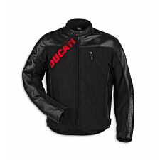 Bunda textil/kůže Ducati Logo C1 černá