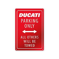 Plechová cedule Ducati Parking