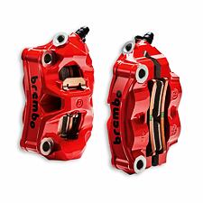 Ducati přední brzdové třmeny červené SF V4, MTS V4