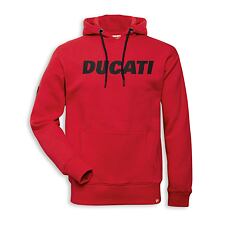 Mikina Ducati Logo s kapucí červená