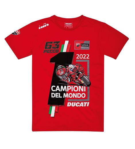 Tričko Ducati MotoGP World Champion 2022 Bagnaia