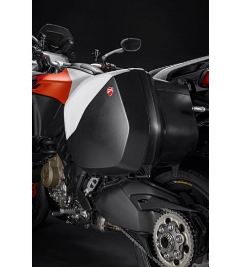 Ducati sada bočních kufrů bez barevných krytů Multistrada V4 do MY 2024