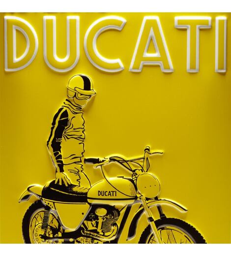 Plechová cedule Notiziario Ducati