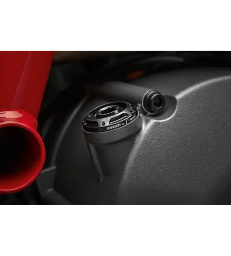 Ducati performance víčko oleje černé