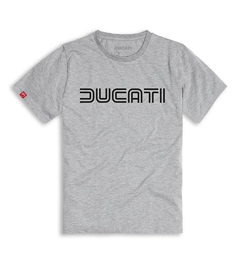 Tričko Ducatiana 80s šedé