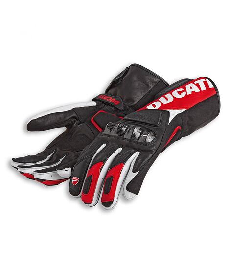 Rukavice Ducati Performance C3 černá-červená-bílá