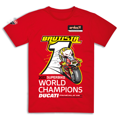 Tričko Ducati WSBK Celebration Bautista - dodání v únoru 2023