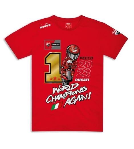Tričko Ducati Francesco Bagnaia FB63 MotoGP World Champion 2023