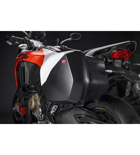 Ducati sada bočních kufrů bez barevných krytů Multistrada V4 do MY 2024