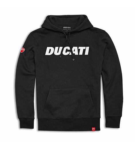 Mikina Ducati Essential s kapucí černá