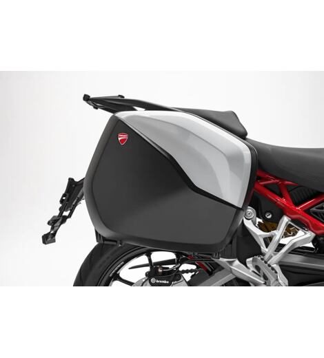 Ducati sada bočních kufrů bez barevných krytů Multistrada V4 do MY 2024