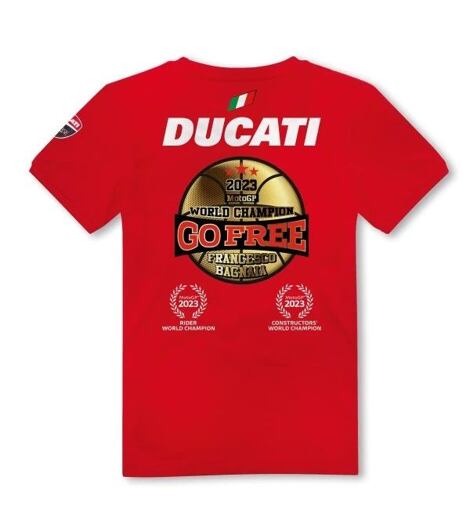 Tričko Ducati Francesco Bagnaia FB63 MotoGP World Champion 2023