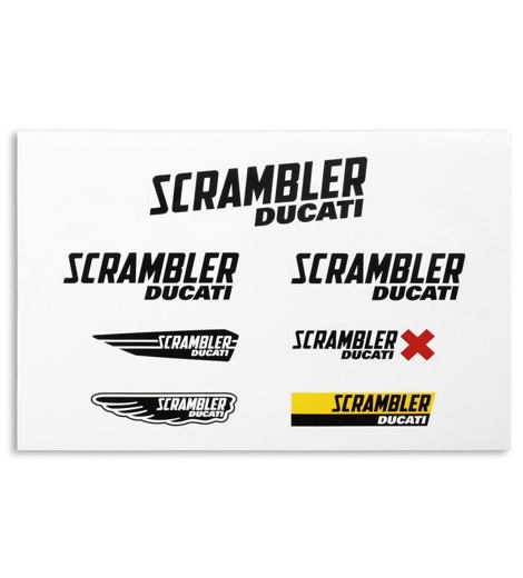 Samolepky Scrambler Ducati Multi Logo