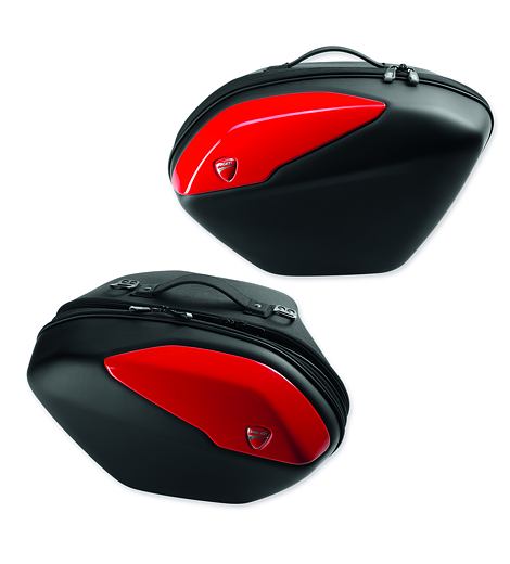 Ducati boční kufry červené