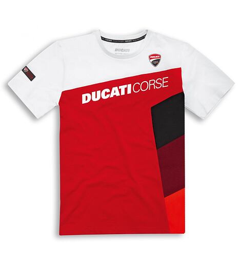 Tričko Ducati Corse Sport červeno-bílé