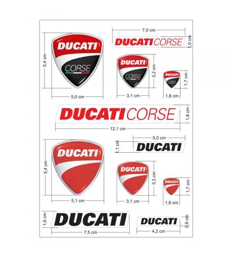 Samolepky Ducati mix