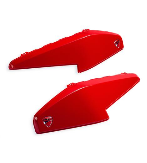 Kryty bočních kufrů Ducati ČERVENÉ pro Multistradu 950/1200/1260/V2