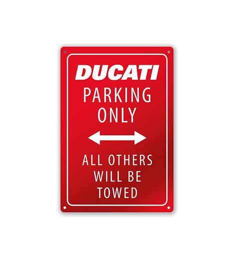 Plechová cedule Ducati Parking