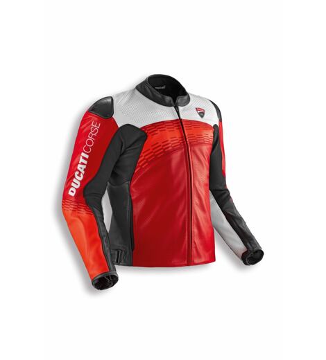 Kožená bunda Ducati Corse C7 perforovaná