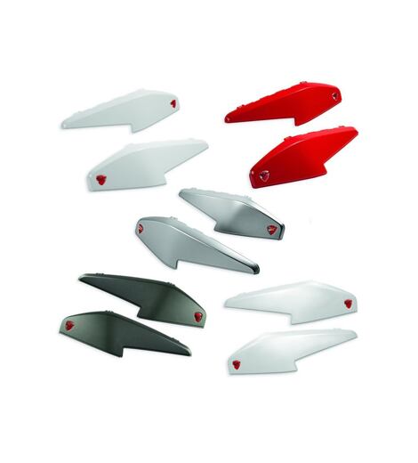 Kryty bočních kufrů Ducati GLOSSY GRAY pro Multistradu 950/1200/1260/V2