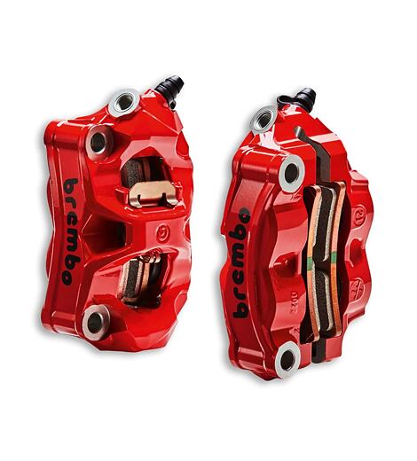 Ducati přední brzdové třmeny červené SF V4, MTS V4