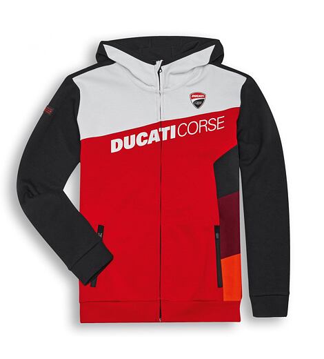Mikina Ducati Corse Sport červeno-bílá