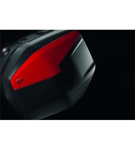 Kryty bočních kufrů Ducati ČERVENÉ pro Multistradu 950/1200/1260/V2