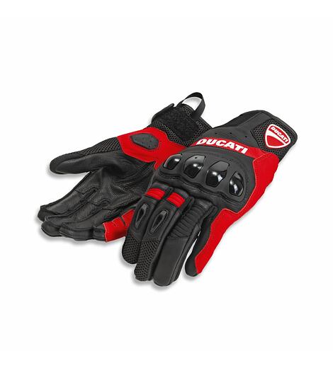 Rukavice Ducati City C4 černo-červené