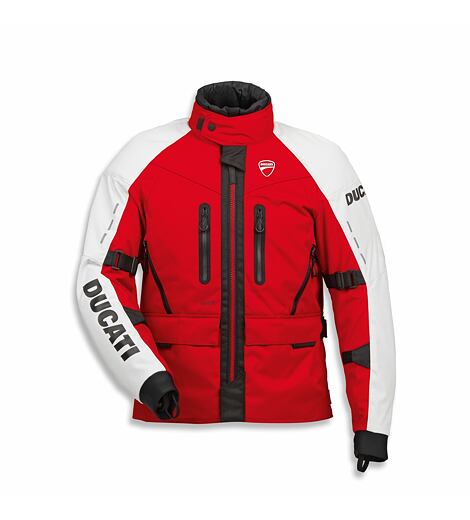 Textilní bunda Ducati Tour C5 červeno-bílá