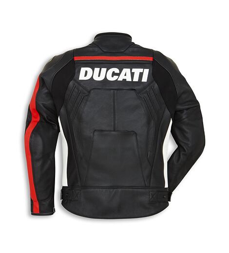 Kožená bunda Ducati Corse C4 černá perforovaná