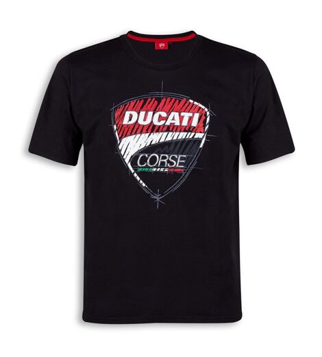 Tričko Ducati Corse Sketch černé