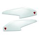 Kryty bočních kufrů Ducati ICEBERG WHITE pro Multistradu 950/1200/1260/V2